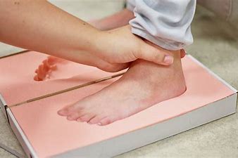 Abdruckschaum für Schuheinlagen